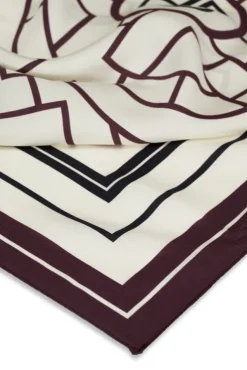 York Scarf AB Fig Burgundy