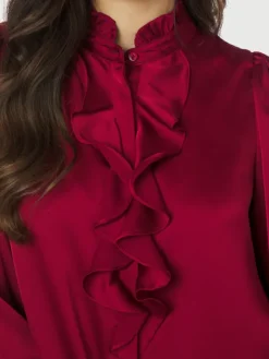 Zamola Blouse Dark Red