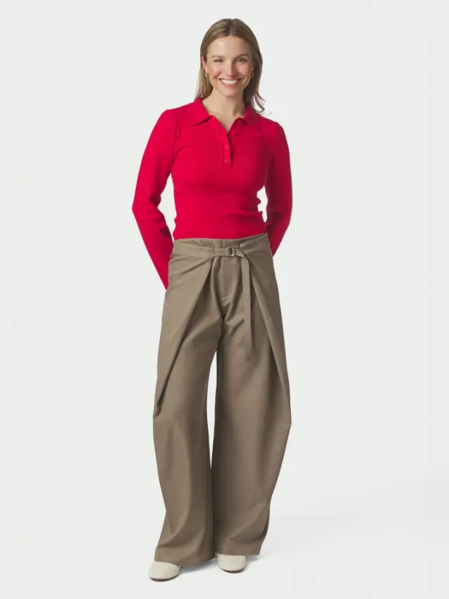 Zanya Structure Pants Taupe