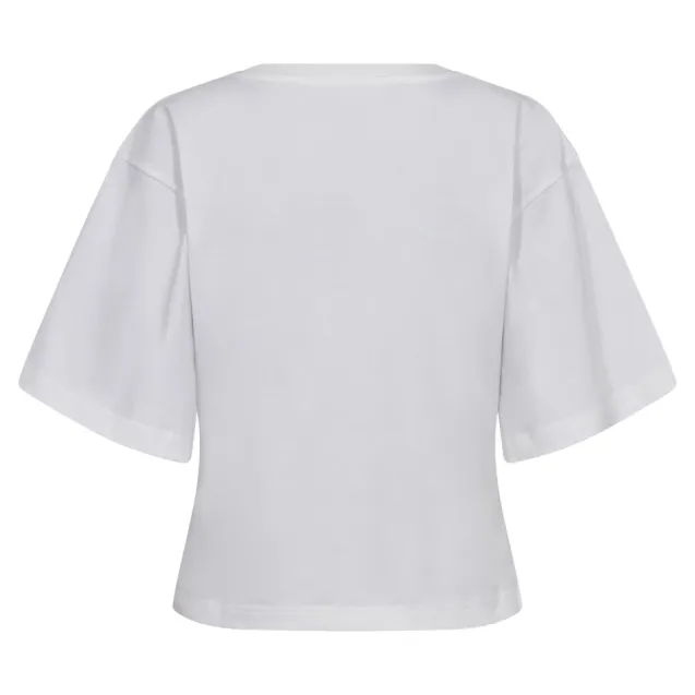 Zenga Tee O-Neck White/Walnut