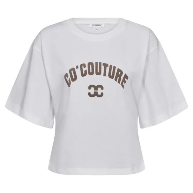 Zenga Tee O-Neck White/Walnut
