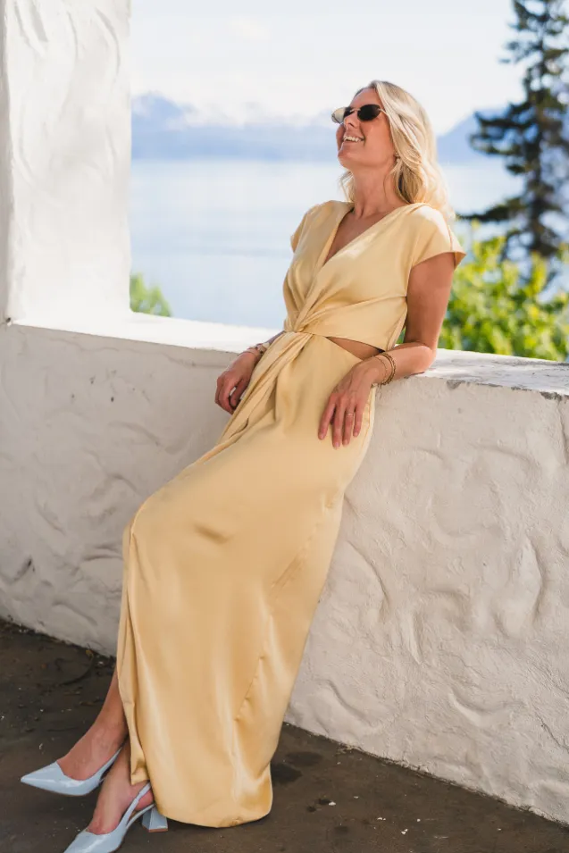 Zephyr Dress Butter Yellow