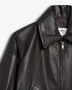 Zephyr Leather Jacket Espresso Brown