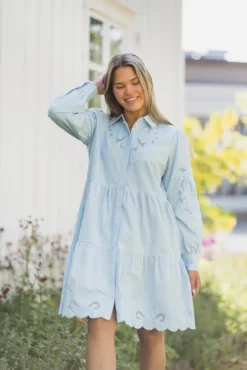 Zimia LS Shirt Dress Skyway
