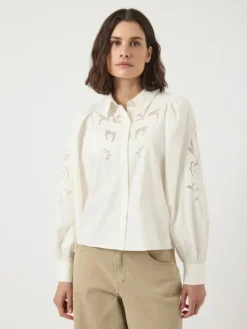 Zimia LS Shirt Star White